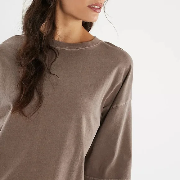 **NWOTS** FP X We The Free Perfect Oversized Tee In Dusted Cocoa. Size M. - Picture 5 of 10